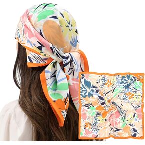 RIIQIICHY Women Head Hair Scarf Like Satin Silk Scarf Sleeping Hair Wrapping Night 27.5"