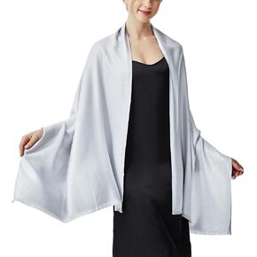 Sparkling Metallic Pashmina Shawl Wraps Scarf for Evening Party Bridal Wedding Formal Dresses