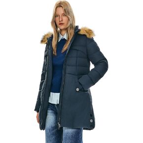 Orolay Women's Winter Down Jacket with Faux Fur Trim Hood