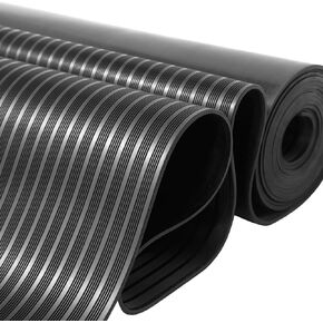 9.8 x 3.3ft Garage Rubber Floor Mat Heavy Duty Rubber Flooring Rolls Under Car Garage Mat Non-Slip Rubber Floor Protector Mat for Workshop Trailer Garage,1/8in Thick
