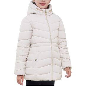 Rokka&Rolla Girls' Water-Resistant Long Puffer Jacket Winter Coat