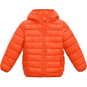 Happy Cherry Kids Lightweight Puffer Jacket Packable Bubble Coat Down Cotton Coats Zip Up Hooded Outwear in Kuwait