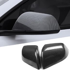 for Tesla Model 3 Rearview Mirror Guard Cover, Side Mirror Cover Exterior Accessories fit for Tesla Model 3 2017-2024 (Model 3-Matt Carbon Fiber Pattern)