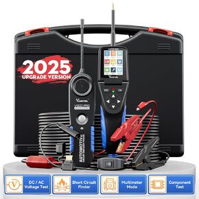 VDIAGTOOL V500 Pro Automotive Power Circuit Probe Tester with Breaker Finder, 9V-30V Auto Electrical Circuit Tester Kit, Multimeter/Oscilloscope/Relay/Injector Test, Open Short Finder, 20FT Cable