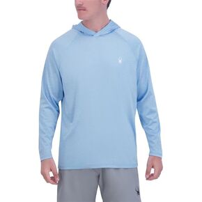 Spyder Men's Rash Guard UPF 50+ Hooded Long Sleeve Sun Protection Swim Shirt-Quick Dry Rashguard (S-XXL)