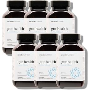 Smarter Nutrition Gut Health Probiotics with Prebiotics - 100% Soil-Based Strains with MCT Oil for Digestive, Immune Health, Gut Microbiome - Vegetarian - 60 Count [1-Month Supply]