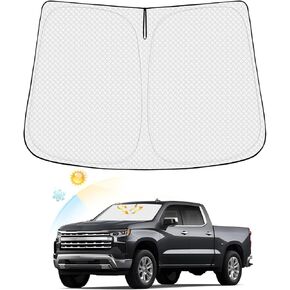 Windshield Sun Shade for 2022-2024 2025 Nissan Pathfinder Accessories Thicken 6-Layer Front Window Sunshade Cover Sun Visor Protector Foldable Block UV Rays Keep Vehicle Cool