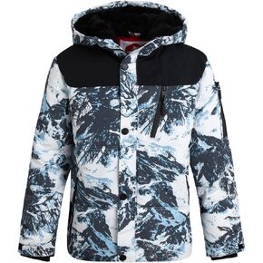 CANADA WEATHER GEAR Boys' Puffer Jacket - Insulated Winter Nylon with Faux Fur Lining - Outerwear Ski Jackets for Boys (8-20)