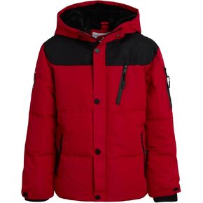 سترة منتفخة للأولاد من CANADA WEATHER GEAR - نايلون شتوي معزول مع بطانة من الفرو الصناعي - سترات تزلج خارجية للأولاد (8-20) in Kuwait