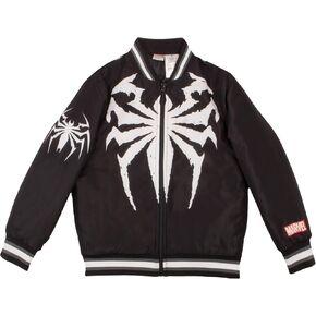 Marvel Spiderman and Venom Varsity Bomber Jackets for Boys Spider-Man and Venom Graphic Print Lightweight Varsity Jackets
