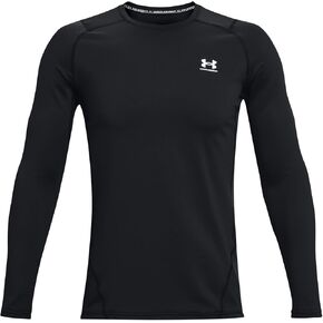 Under Armour - Mens ColdGear Armour Fitted Crew Long-Sleeve T-Shirt, Color Black (001), Size: XX-Large x Tall