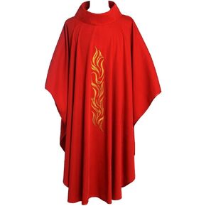 BLESSUME Priest Chasuble Red Church Vestments