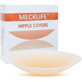 Silicone Nipple Covers - 2 Pairs Reusable & Hypoallergenic - Ultra-Thin, Adhesive Breast Pasties for Women