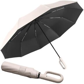 erised's bifrost Extra Large Windproof Travel Folding Compact Golf 54‘’ Umbrella Automatic Open/Close,Lightweight Portable Parasol Outdoor,Sun/Rain,99 UV Protection,Perfect Carabiner Handle Design