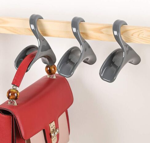 Purse Hanger Hook Bag Rack Holder - Handbag Hanger Organizer Storage - Over The Closet Rod Hanger for Storing and Organizing Purses | Backpacks |Satchels | Crossovers | Handbags | Tote（4 Pack） in Saudi Arabia