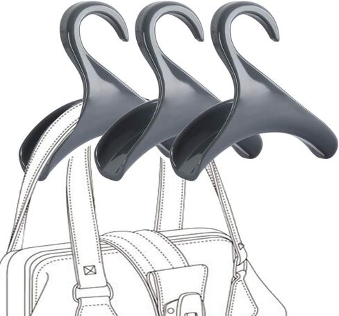 Purse Hanger Hook Bag Rack Holder - Handbag Hanger Organizer Storage - Over The Closet Rod Hanger for Storing and Organizing Purses | Backpacks |Satchels | Crossovers | Handbags | Tote（4 Pack） in Saudi Arabia