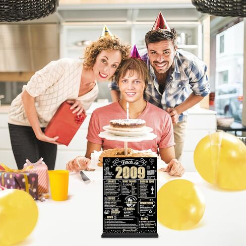 Black Gold 60th Birthday Decorations Back in 1963 Table Sign for Men Women, Two-sided Vintage 60 Birthday Wooden Poster with Stand Party Supplies, 60 Year Old Bday Display Holder Decor for Table Decor in Kuwait