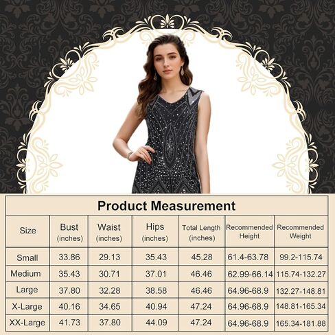 فساتين PLULON 1920s للنساء، فساتين كوكتيل Gatsby Flapper مهدبة بالترتر مع مجموعة إكسسوارات 20s، أزياء طافرة 20s in Saudi Arabia