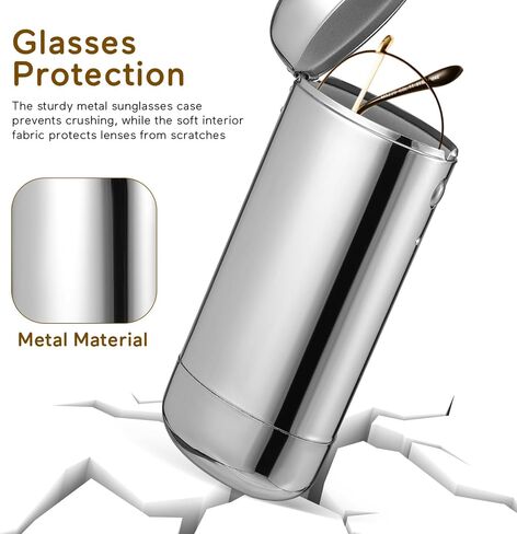 Holibanna Glasses Case Metal Pocket Eyeglasses Box Thin Hard Shell Glasses Case Sunglasses Case for Standard Reading Glasses in Saudi Arabia