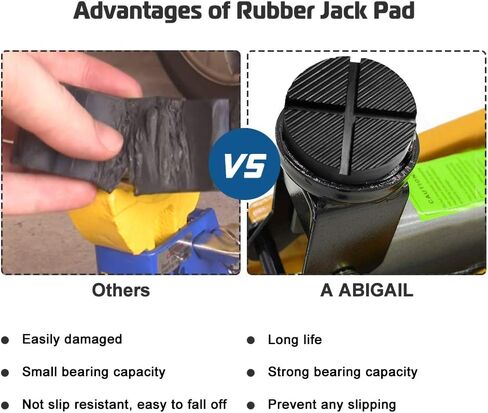 A ABIGAIL Universal Floor Jack Rubber Pad Jack Adapter Pinch Weld Side Frame Rail Protector Puck/Pad in Kuwait