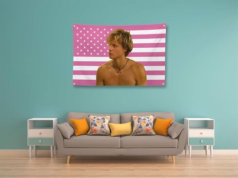 CZBR TIMIBUGER JJ Tapestry 3X5FT with 4 Brass Grommets Wall Art Flag America Flag Pink Flag for Bedroom Room Dcor JJ merch fan poster in Saudi Arabia