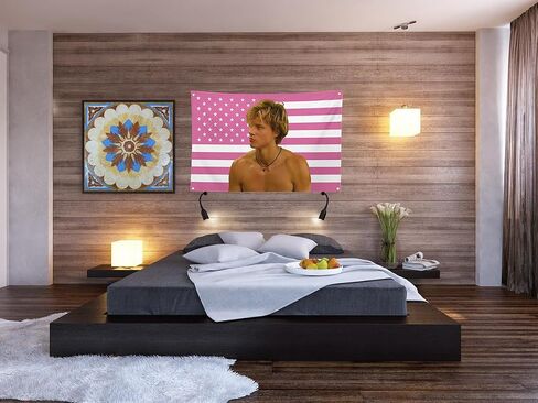 CZBR TIMIBUGER JJ Tapestry 3X5FT with 4 Brass Grommets Wall Art Flag America Flag Pink Flag for Bedroom Room Dcor JJ merch fan poster in Saudi Arabia