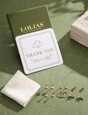 18K Gold Plated Threadless Flat Back Earrings Studs 316L Surgical Steel Push in Nose Studs Rings 20G 18G 16G CZ Tragus Cartilage Helix Conch Lip Labret Medusa Nostril Piercing Jewelry Hypoallergenic in Kuwait