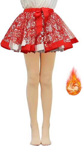 FANCAME Fleece Lined Ballet Tights for Girls, Toddler Thermal Footed Dance Tights Warm Thick Microfiber Cozy Stockings in Saudi Arabia
