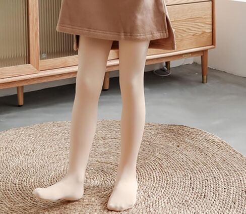 FANCAME Fleece Lined Ballet Tights for Girls, Toddler Thermal Footed Dance Tights Warm Thick Microfiber Cozy Stockings in Saudi Arabia