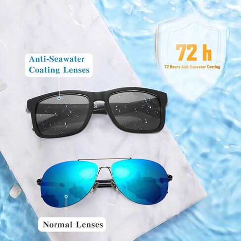 MALIDAK Floating Sunglasses, Polarized Sports Fan Sunglasses Equipped With 72-hour Sea Water Corrosion Resistance Lens in Kuwait