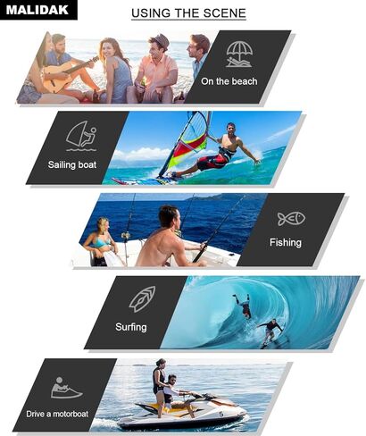 MALIDAK Floating Sunglasses, Polarized Sports Fan Sunglasses Equipped With 72-hour Sea Water Corrosion Resistance Lens in Kuwait