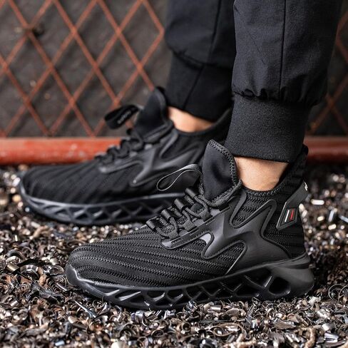Steel Toe Work Shoes for Men Women Lightweight Comfortable Industrial & Construction Work Safety Sneakers in Saudi Arabia