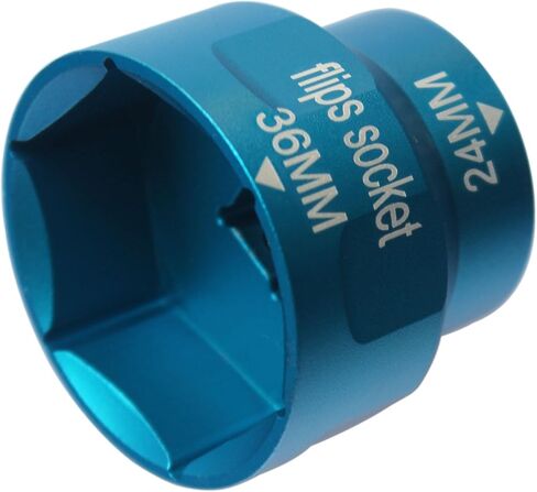 24mm/36mm oil filter socket Wrench Tool, for Ford 6.0L/6.4L Powerstroke diesel oil Filter/Fuel Filter cap installation& Removal- Flips sockets in Kuwait