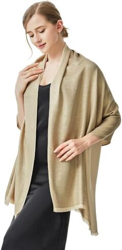 Sparkling Metallic Pashmina Shawl Wraps Scarf for Evening Party Bridal Wedding Formal Dresses in Saudi Arabia