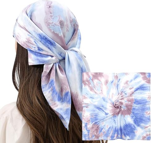 RIIQIICHY Women Head Hair Scarf Like Satin Silk Scarf Sleeping Hair Wrapping Night 27.5" in Saudi Arabia