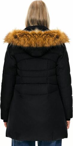 Orolay Women's Winter Down Jacket with Faux Fur Trim Hood in Saudi Arabia