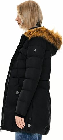 Orolay Women's Winter Down Jacket with Faux Fur Trim Hood in Saudi Arabia