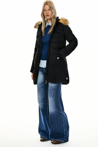 Orolay Women's Winter Down Jacket with Faux Fur Trim Hood in Saudi Arabia