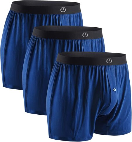 بوكسر رجالي قصير مكون من 3 قطع من البوكسر للرجال ملابس داخلية ناعمة ومريحة تسمح بمرور الهواء in Kuwait