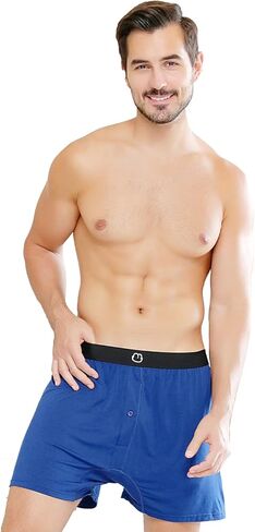 بوكسر رجالي قصير مكون من 3 قطع من البوكسر للرجال ملابس داخلية ناعمة ومريحة تسمح بمرور الهواء in Kuwait