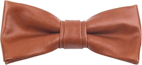 Men's Fashion PU Leather Single Layer Casual Bow Tie in Saudi Arabia
