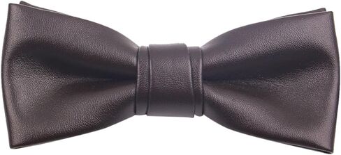 Men's Fashion PU Leather Single Layer Casual Bow Tie in Saudi Arabia