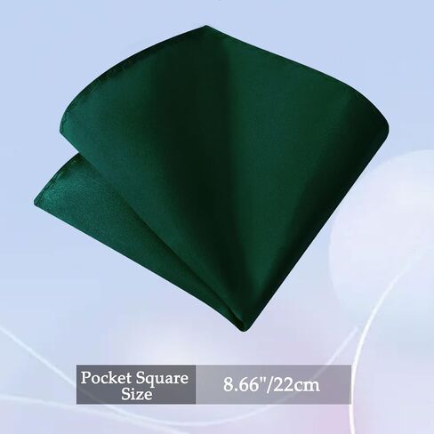 Bow Tie Pre-tied Bowtie, Adjustable Solid Color Bow Ties for Men and Pocket Square Cufflink Set for Prom Wedding in Kuwait