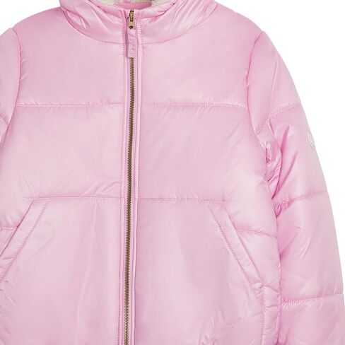 Jessica Simpson Girls' Puffer Jacket with Cozy Lined Hood and Matching Beanie in Saudi Arabia