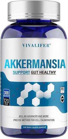 مكمل بروبيوتيك 300 مليار AFU Akkermansia - 120 كبسولة تكفي لمدة شهرين لدعم الصحة الهضمية والمناعية والعامة - يزيد إنتاج GLP-1 - مناسب للرجال والنساء in Saudi Arabia