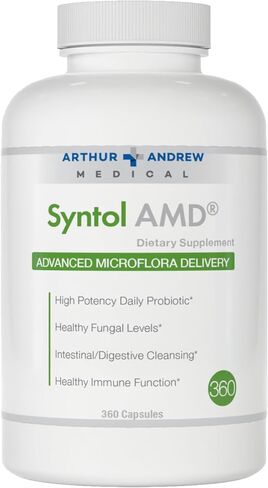 Arthur Andrew Medical, Syntol, 3-in-1 Formula with Probiotics, Prebiotic Fiber & Yeast Cleansing Multi-Enzymes, 90 in Kuwait