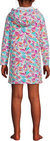 Lands' End G Terry Kangaroo Cover Up White Fun Shells للأطفال مقاس X-Small in Saudi Arabia