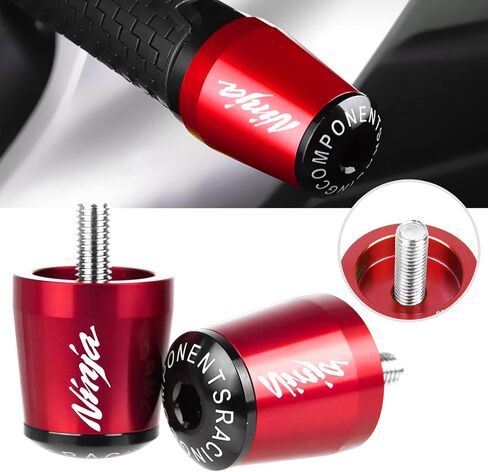 Motorcycle Handlebar Grip Ends Plugs Handlebar End Cap For Ninja 400 Black in Saudi Arabia