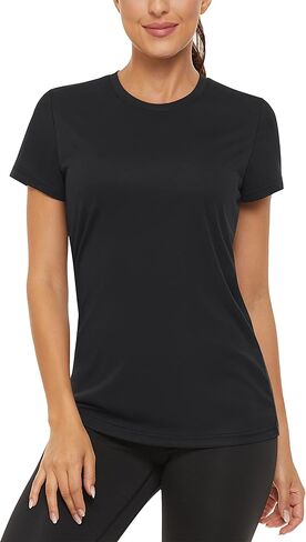 TACVASEN Women's Short Sleeve Shirts Sun Protection T-Shrit UPF 50+ Quick Dry Outdoor Yoga Running Gym Workout Tops in Saudi Arabia