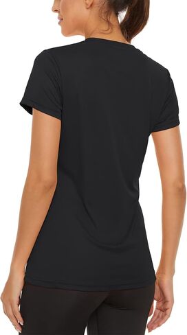 TACVASEN Women's Short Sleeve Shirts Sun Protection T-Shrit UPF 50+ Quick Dry Outdoor Yoga Running Gym Workout Tops in Saudi Arabia